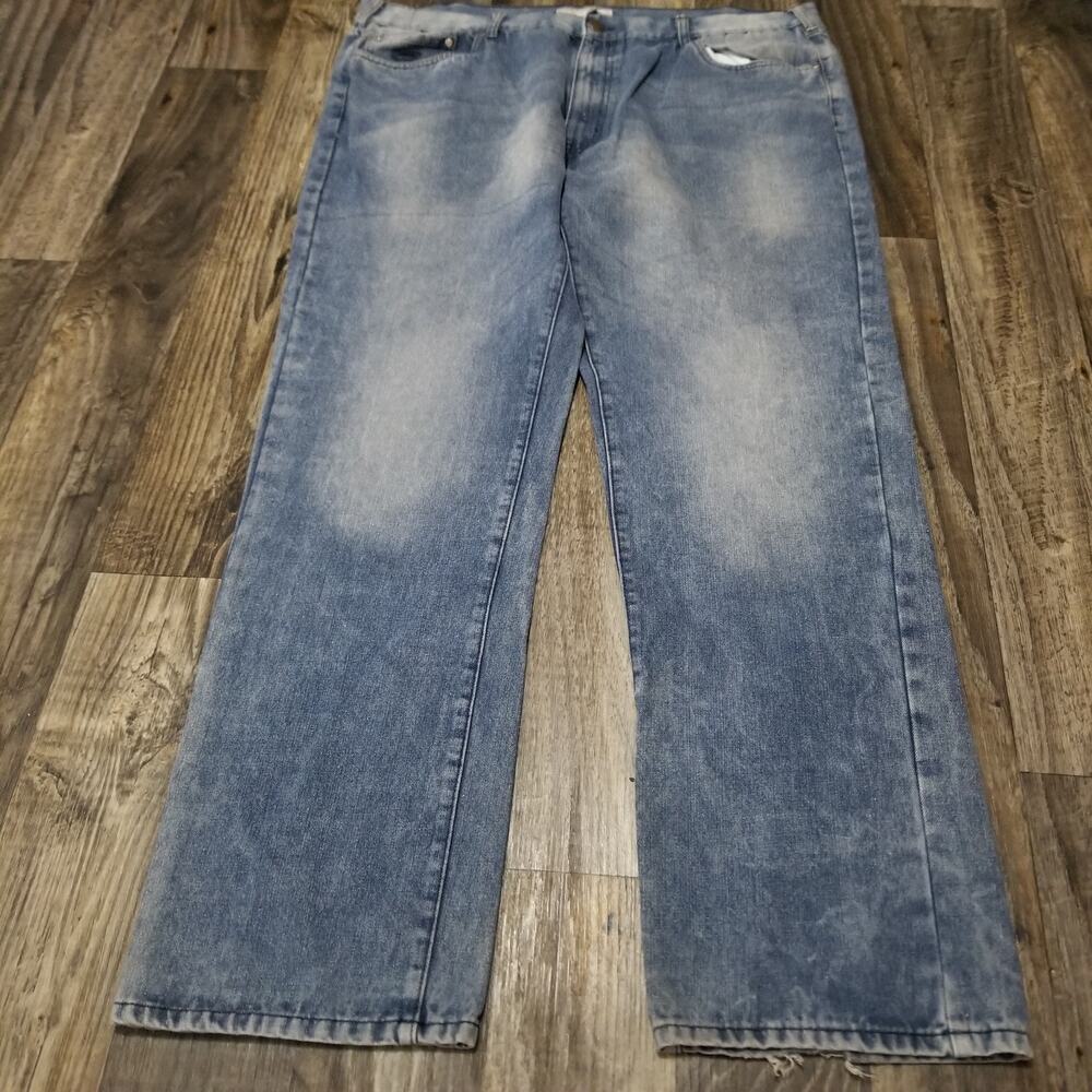 Vintage Y2k Ecko Unltd Baggy Jeans Mens 44 Embroidered Wide Leg (No Back Button)